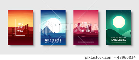 Desert trip. Extreme tourism and travelling. Back to nature. Sands. Exploring Africa. Horizont line 48966834