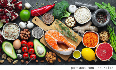 Healthy food clean eating selection. Healthy food clean eating selection. 48967152