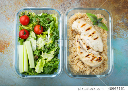 Healthy meal prep containers. Healthy meal prep containers. 48967161
