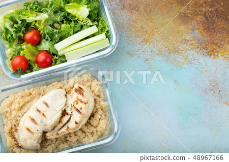 Healthy meal prep containers. Healthy meal prep containers. 48967166