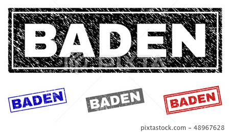 Grunge BADEN Scratched Rectangle Watermarks Grunge BADEN Scratched Rectangle Watermarks 48967628
