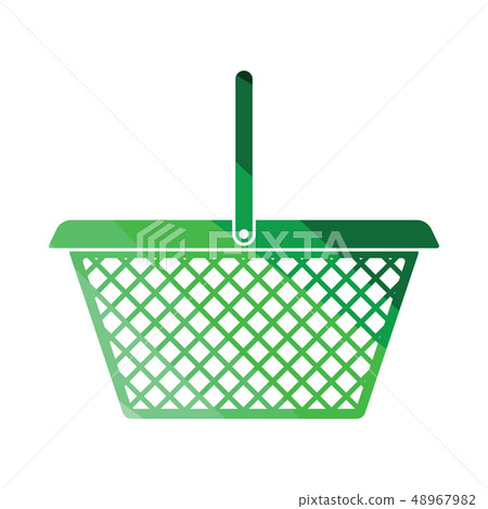 Supermarket shoping basket icon Supermarket shoping basket icon 48967982