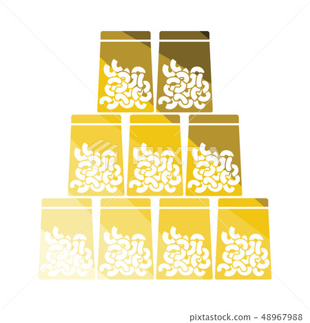 Macaroni in packages icon Macaroni in packages icon 48967988