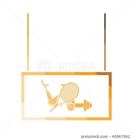 Sport goods market department icon Sport goods market department icon 48967992