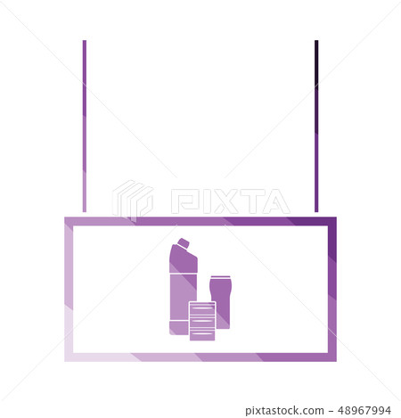Household chemicals market department icon Household chemicals market department icon 48967994
