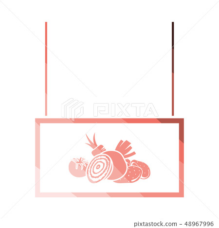 Vegetables market department icon 48967996