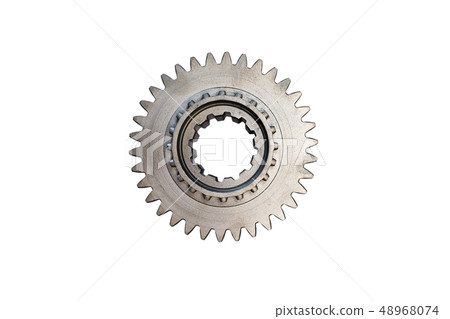 single metal gear gearbox isolated 48968074