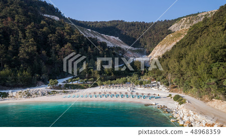 Porto Vathy beach, Thassos island, Greece 48968359