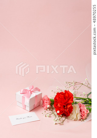 [Mother's Day] Carnation bouquet and gift box 48970255