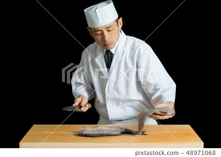 Before the fish handling board Before the fish handling board 48971068