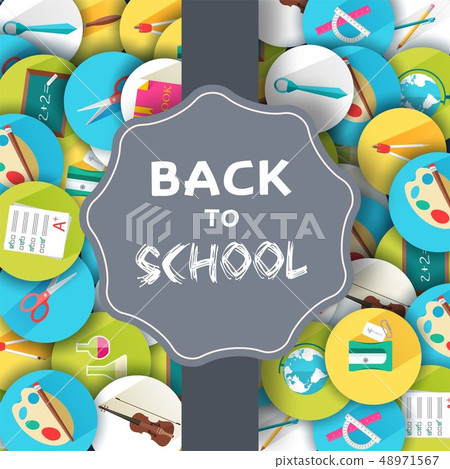 Back to school education vector art icons 48971567