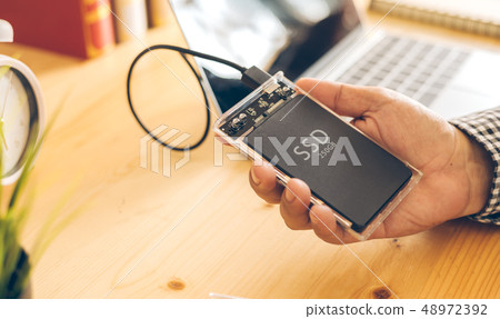 SSD and Laptop,solid state drive with sata 6 gb 48972392