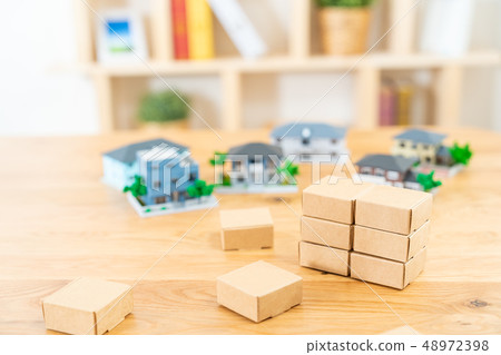 移動圖像房屋抵押房地產圖像微型模型房子 48972398