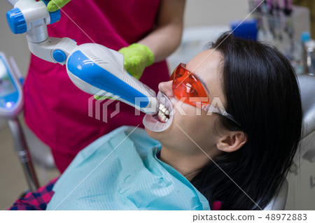 female patient at dentist in the clinic female patient at dentist in the clinic 48972883