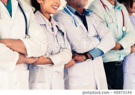 Healthcare people group working in hospital. Healthcare people group working in hospital. 48973144