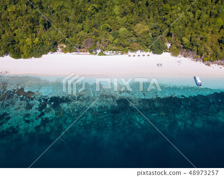 Aerial view of Nyuang Oo Phee island,travel 48973257