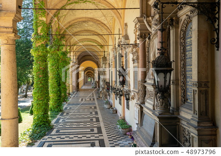 The Mirogoj cemetery in Zagreb, Croatia. 48973796