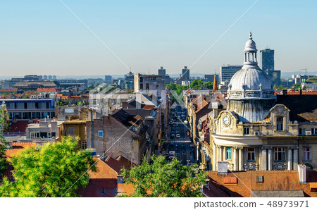 Aerial view Zagreb city, Capital of Croatia. Aerial view Zagreb city, Capital of Croatia. 48973971