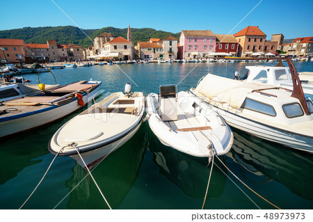 Stari Grad on Hvar Island in Croatia, Europe. Stari Grad on Hvar Island in Croatia, Europe. 48973973