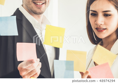 Creative Asian businesswoman in meeting workshop. Creative Asian businesswoman in meeting workshop. 48974294