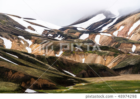 Landscape of Landmannalaugar Iceland Highland Landscape of Landmannalaugar Iceland Highland 48974298