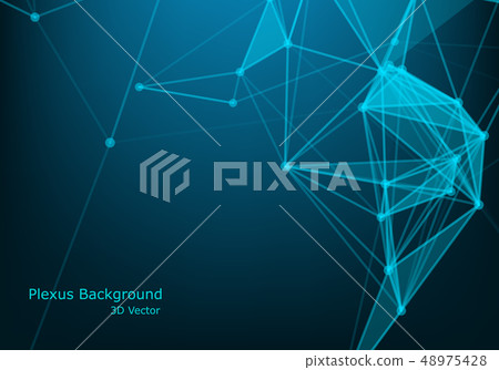 Abstract futuristic - Molecules technology with 48975428