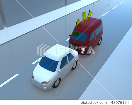 CG 3D插圖設計三維汽車交通安全事故故障傾斜駕駛犯罪案例案例教科書 48976124