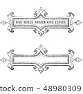 With a decorative line plate (letter insert possible) B 48980309