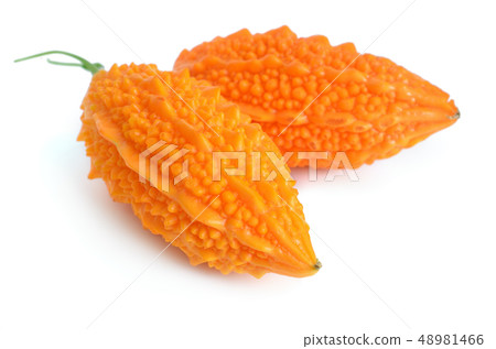 Momordica isolated on white background. Momordica isolated on white background. 48981466