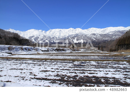 從Hakuba Muranohira看到春天立山山脈 48982663