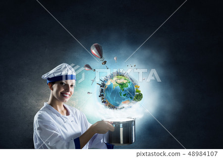 She is magician as cook She is magician as cook 48984107