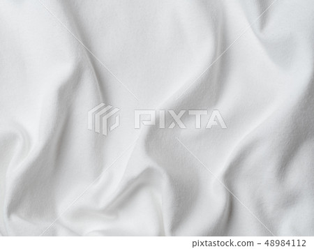 White cotton jersey fabric texture White cotton jersey fabric texture 48984112