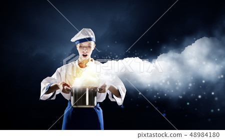 She is magician as cook She is magician as cook 48984180