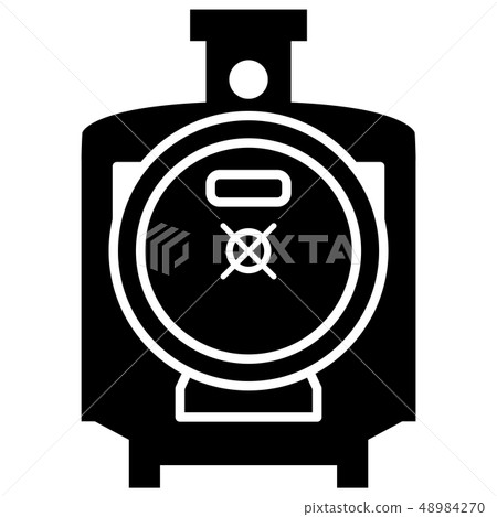 Steam locomotive icon front 48984270