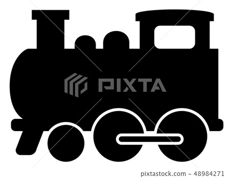Steam locomotive icon side 48984271