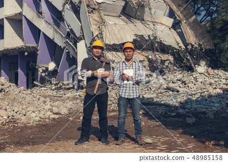 Engineer architect and worker operation control Engineer architect and worker operation control 48985158