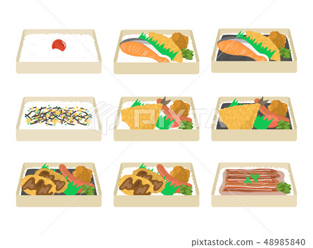 午餐設置的插圖集 48985840