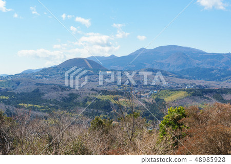 從山上山 伊東市 的頂部看 照片素材 圖片 圖庫