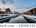 Beautiful landscape scenic of Otaru canal in 48986340