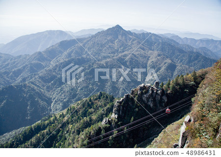 Gozaisho Ropeway and Suzuka Mountains 48986431
