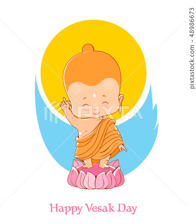 Little Buddha Birthday Vesak Day Little Buddha Birthday Vesak Day 48986673
