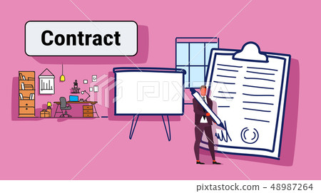 businessman signed up paper document business agreement contract concept boss signing clip board businessman signed up paper document business agreement contract concept boss signing clip board 48987264