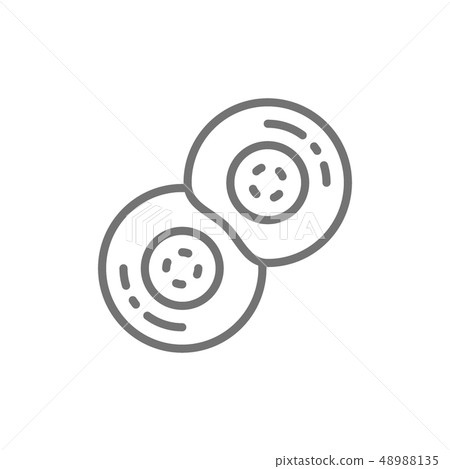 Division of human cells, embryonic development line icon. 48988135