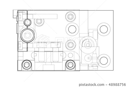 Abstract industry object concept. Vector Abstract industry object concept. Vector 48988756