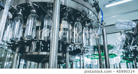 Water bottling line for processing and bottling pure spring water Water bottling line for processing and bottling pure spring water 48990314