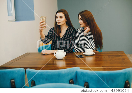 girls with tea girls with tea 48991034