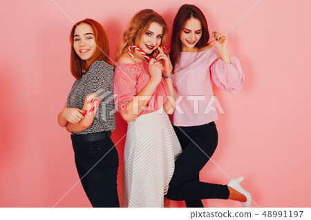 girls with candy 48991197