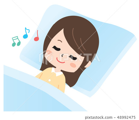 睡覺放鬆的女人 48992475