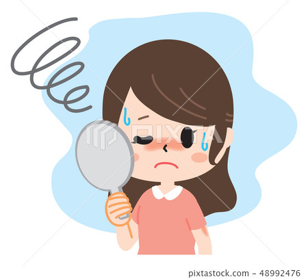 遭受曬傷的妹妹 48992476