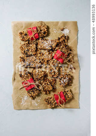 Energy granola bars Energy granola bars 48993136